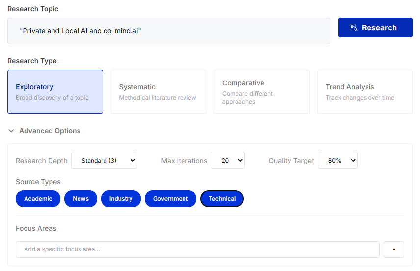 AI Researcher — Deep Research